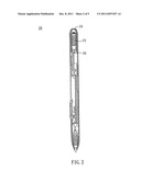 ELECTROMAGNETIC PEN WITH A MULTI-FUNCTIONS TAIL PART diagram and image