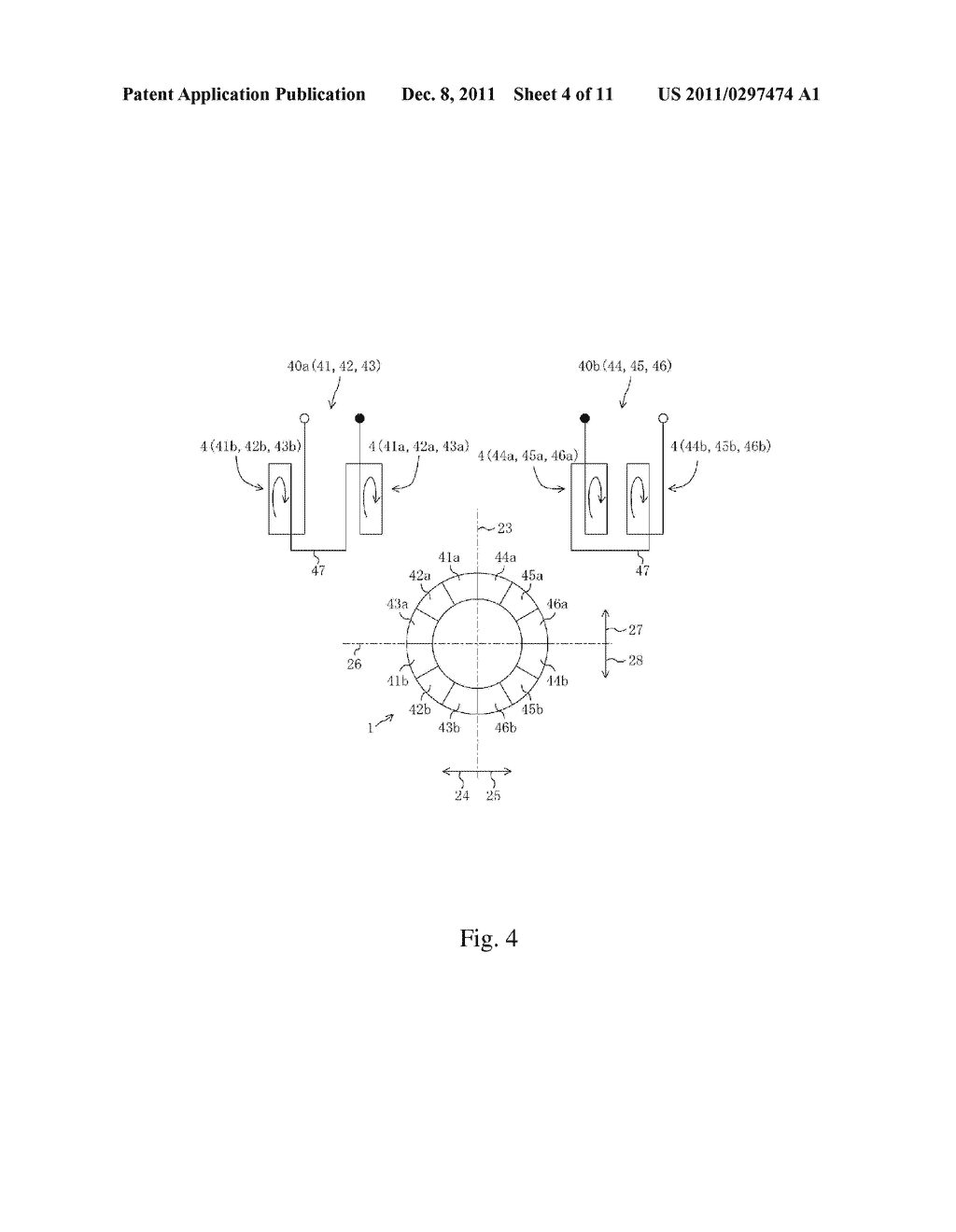 STATOR, BUS BAR UNIT, MOTOR, AND POWER STEERING DEVICE - diagram, schematic, and image 05