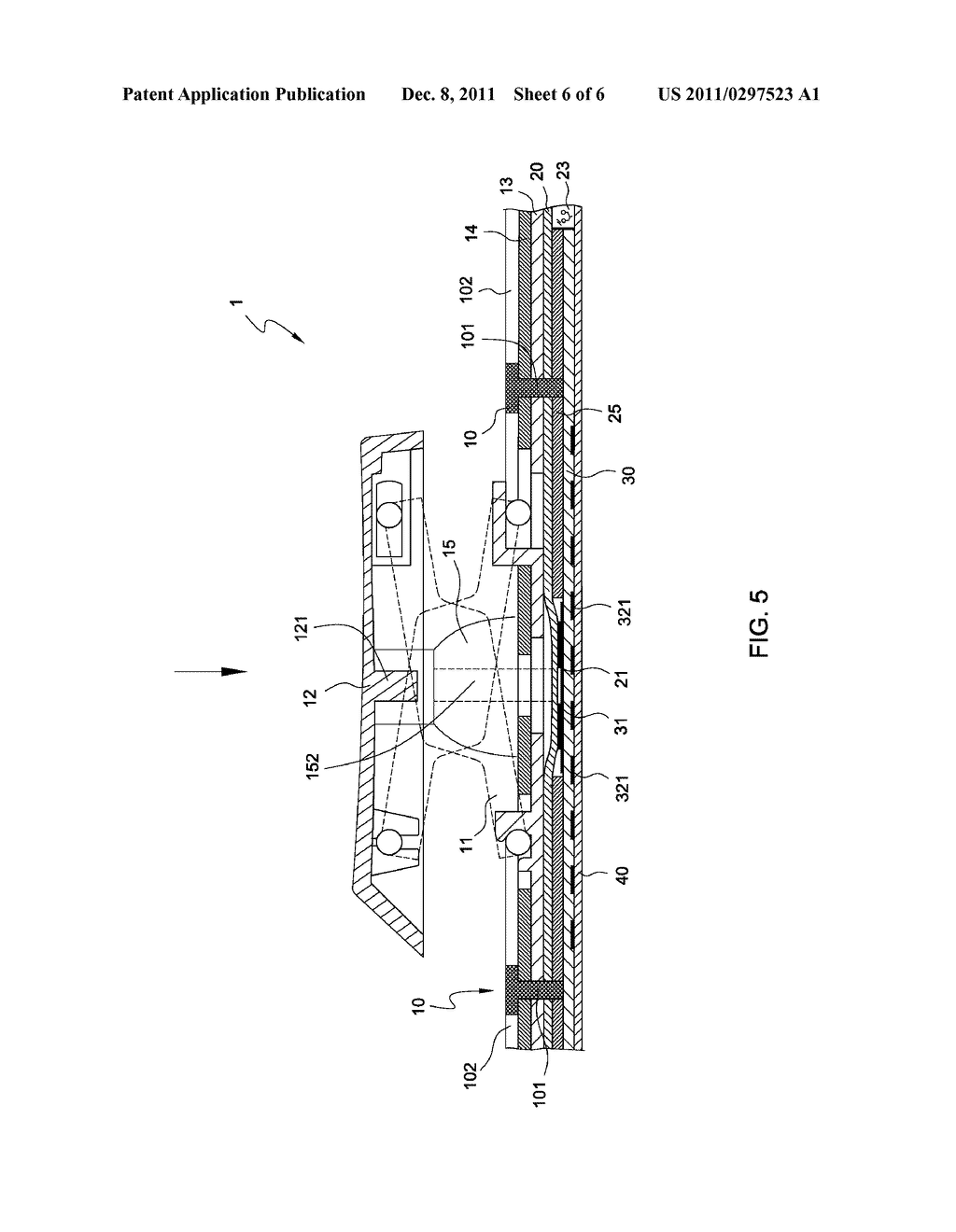 BACK LIGHTED MEMBRANE KEYBOARD WITH COMPONENTS BEING SECURED TOGETHER BY     SUBJECTING TO ULTRASONIC WELDING - diagram, schematic, and image 07