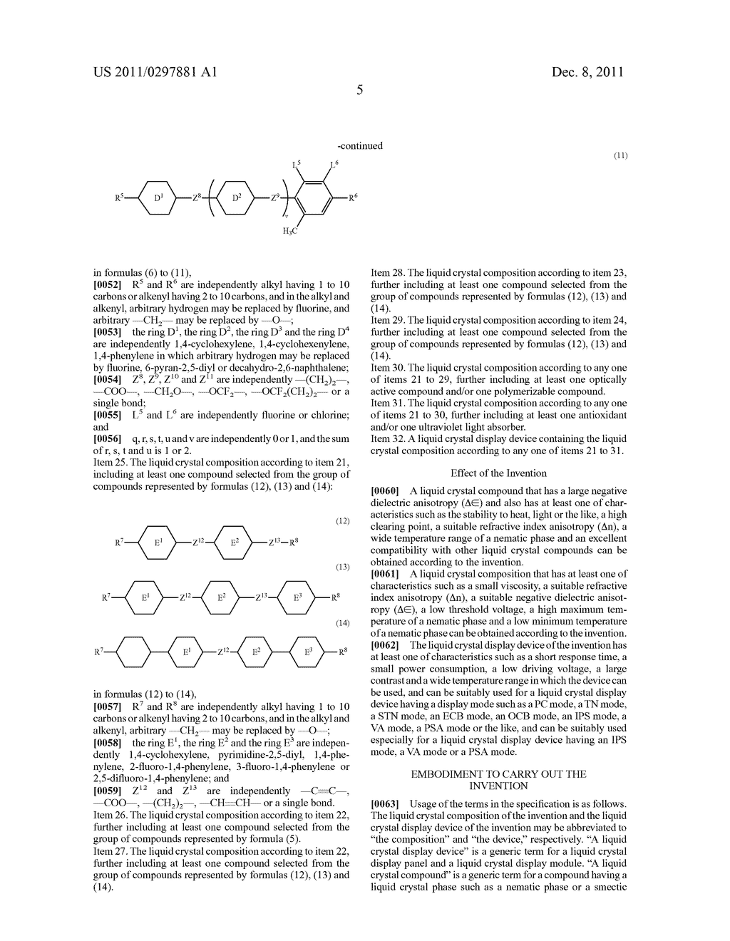 FOUR-RING LIQUID CRYSTAL COMPOUND HAVING TETRAHYDROPYRAN AND     2,2',3,3'-TETRAFLUOROBIPHENYL, LIQUID CRYSTAL COMPOSITION AND LIQUID     CRYSTAL DISPLAY DEVICE - diagram, schematic, and image 06