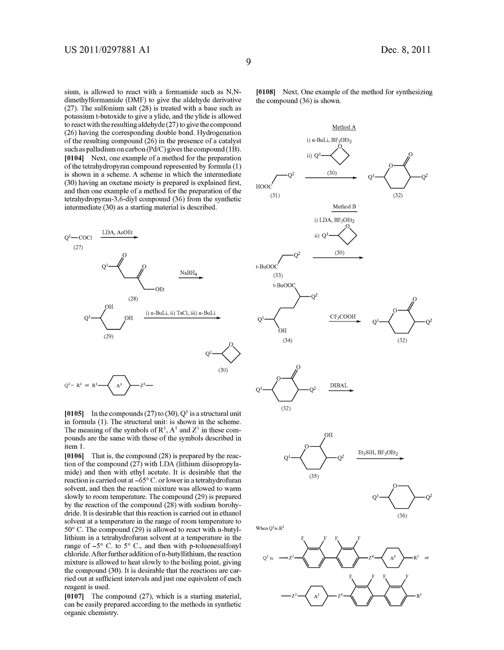 FOUR-RING LIQUID CRYSTAL COMPOUND HAVING TETRAHYDROPYRAN AND     2,2',3,3'-TETRAFLUOROBIPHENYL, LIQUID CRYSTAL COMPOSITION AND LIQUID     CRYSTAL DISPLAY DEVICE - diagram, schematic, and image 10
