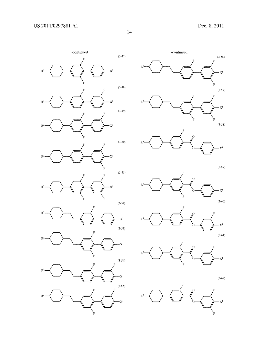 FOUR-RING LIQUID CRYSTAL COMPOUND HAVING TETRAHYDROPYRAN AND     2,2',3,3'-TETRAFLUOROBIPHENYL, LIQUID CRYSTAL COMPOSITION AND LIQUID     CRYSTAL DISPLAY DEVICE - diagram, schematic, and image 15