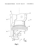 DEVICE FOR GRIPPING A HOLLOW BODY BY THE NECK THEREOF diagram and image