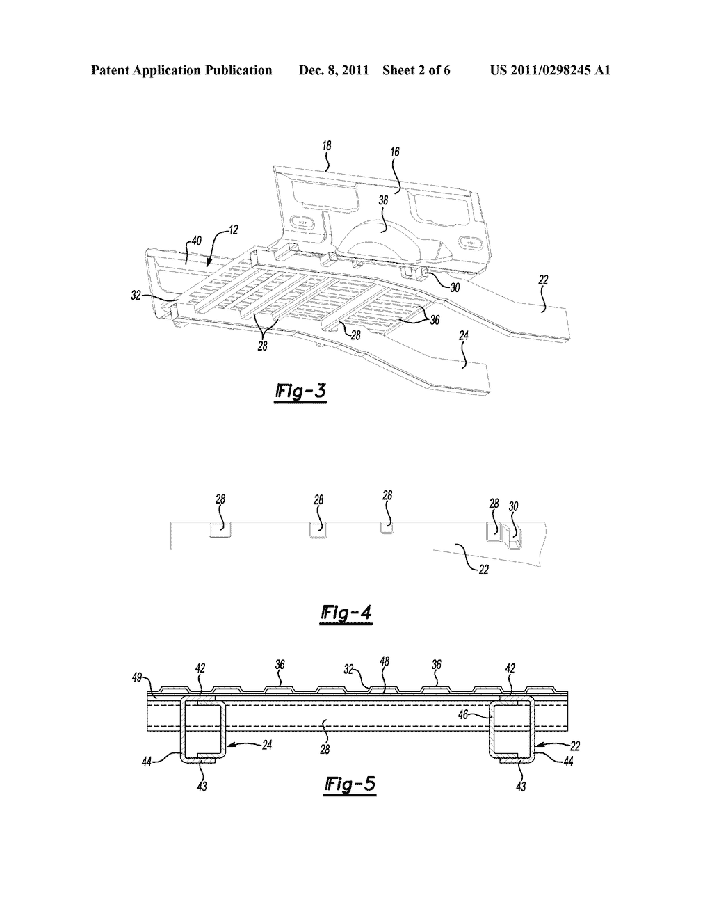 REDUCED HEIGHT PICKUP TRUCK BED SUPPORT AND METHOD OF MANUFACTURING - diagram, schematic, and image 03