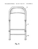 Adjustable Folding Chair for Extended Periods of Seating diagram and image