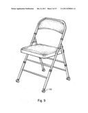 Adjustable Folding Chair for Extended Periods of Seating diagram and image
