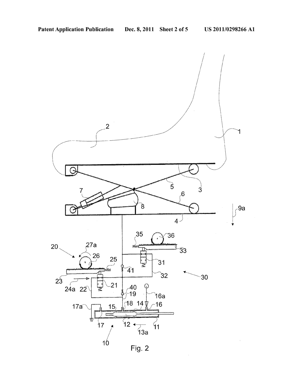 Pneumatic Springing System for Vehicles and Method for Pneumatic Springing     of Vehicle Parts - diagram, schematic, and image 03