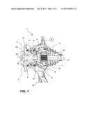 DEVICE COMPRISING A WHEEL HUB AND A CONSTANT VELOCITY ROTARY JOINT diagram and image