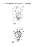 LIGHTING DEVICE WITH REVERSE TAPERED HEATSINK diagram and image