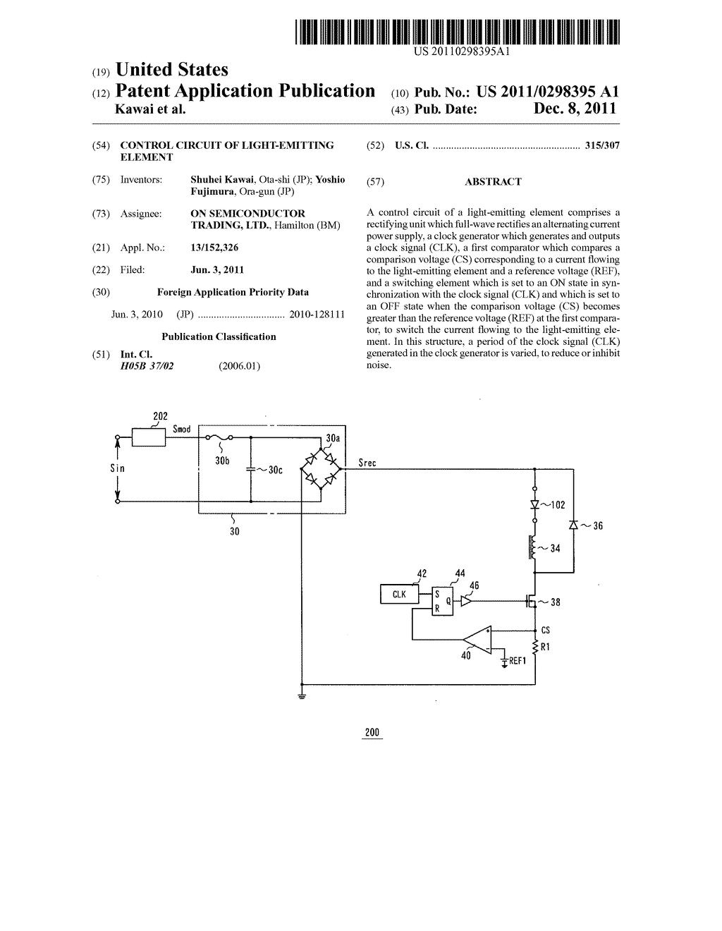 CONTROL CIRCUIT OF LIGHT-EMITTING ELEMENT - diagram, schematic, and image 01