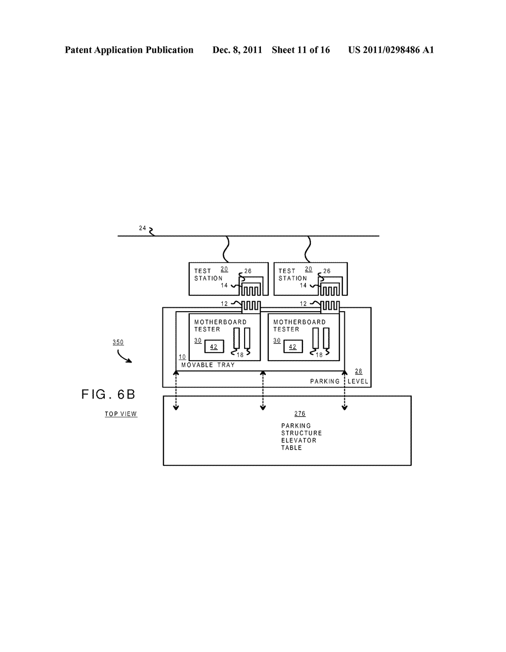 Parking Structure Memory-Module Tester that Moves Test Motherboards Along     a Highway for Remote Loading/Unloading - diagram, schematic, and image 12