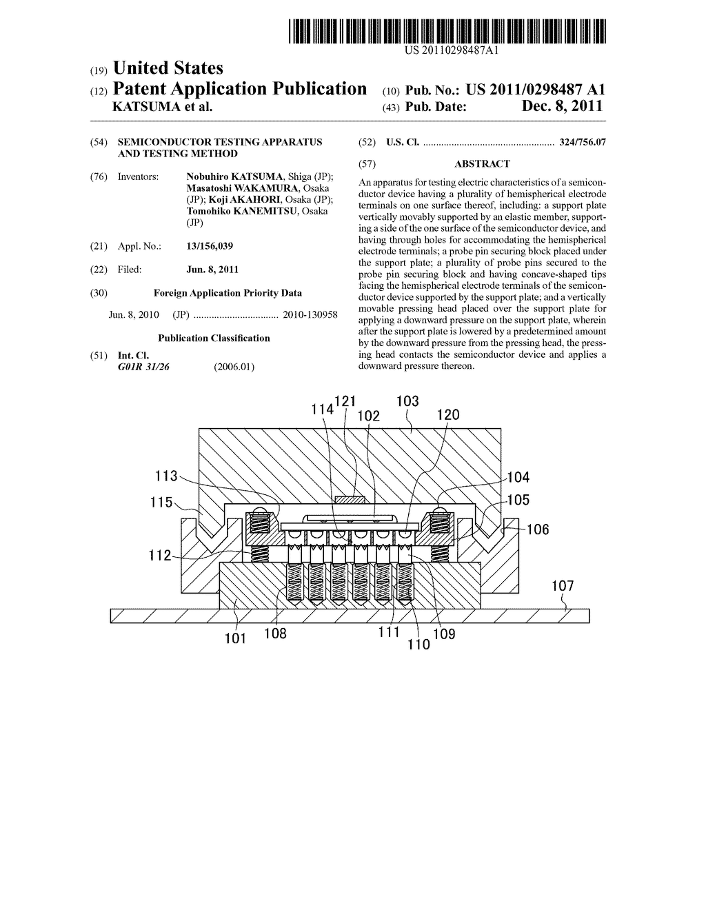 SEMICONDUCTOR TESTING APPARATUS AND TESTING METHOD - diagram, schematic, and image 01