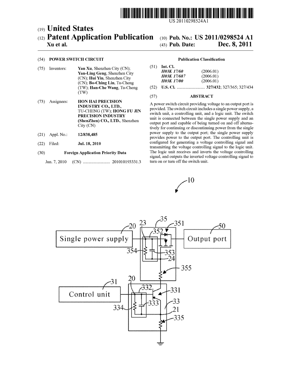 POWER SWITCH CIRCUIT - diagram, schematic, and image 01