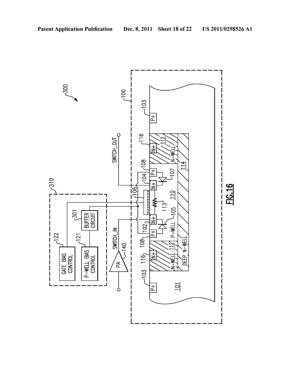 APPARATUS AND METHOD FOR DISABLING WELL BIAS - diagram, schematic, and image 19