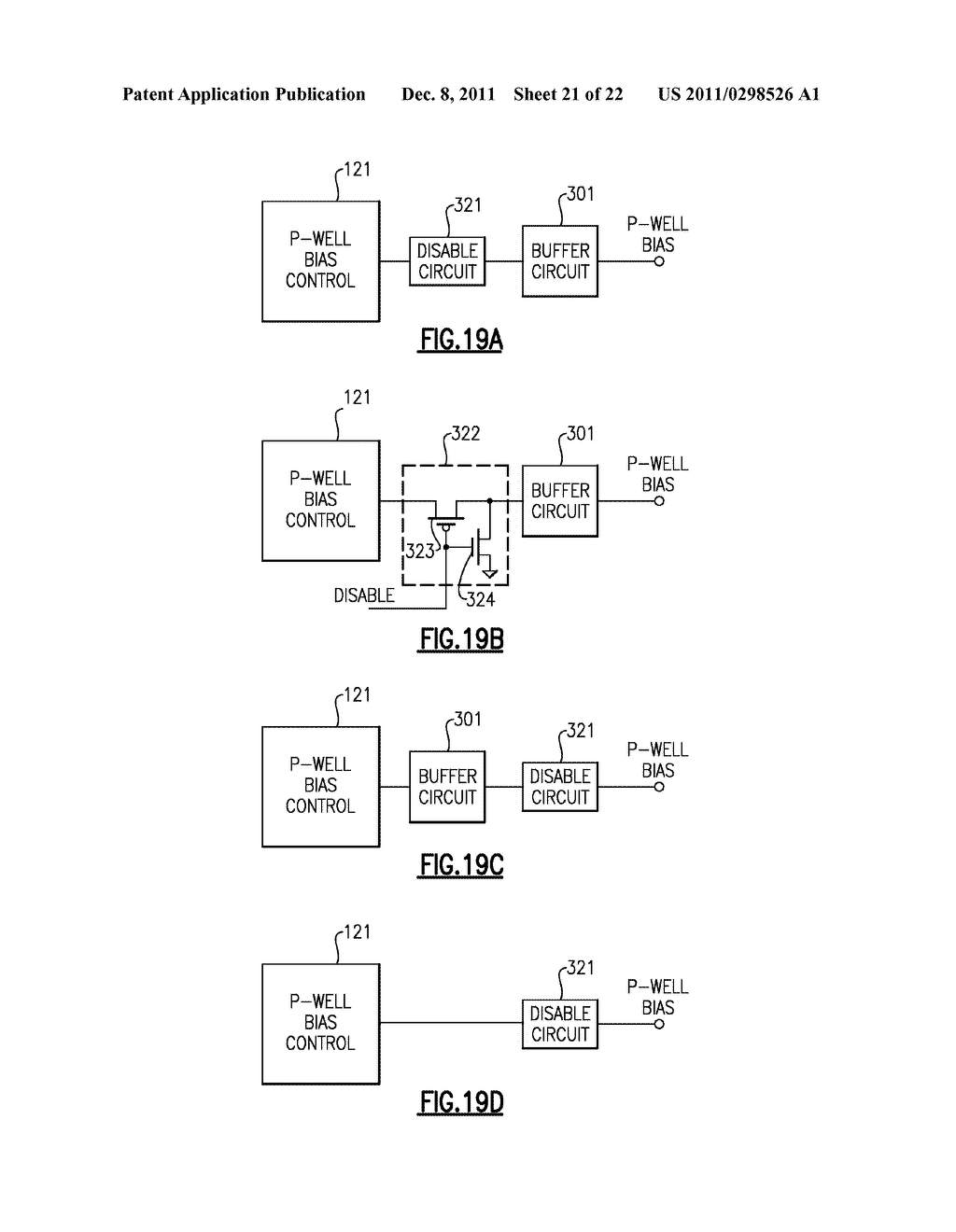 APPARATUS AND METHOD FOR DISABLING WELL BIAS - diagram, schematic, and image 22