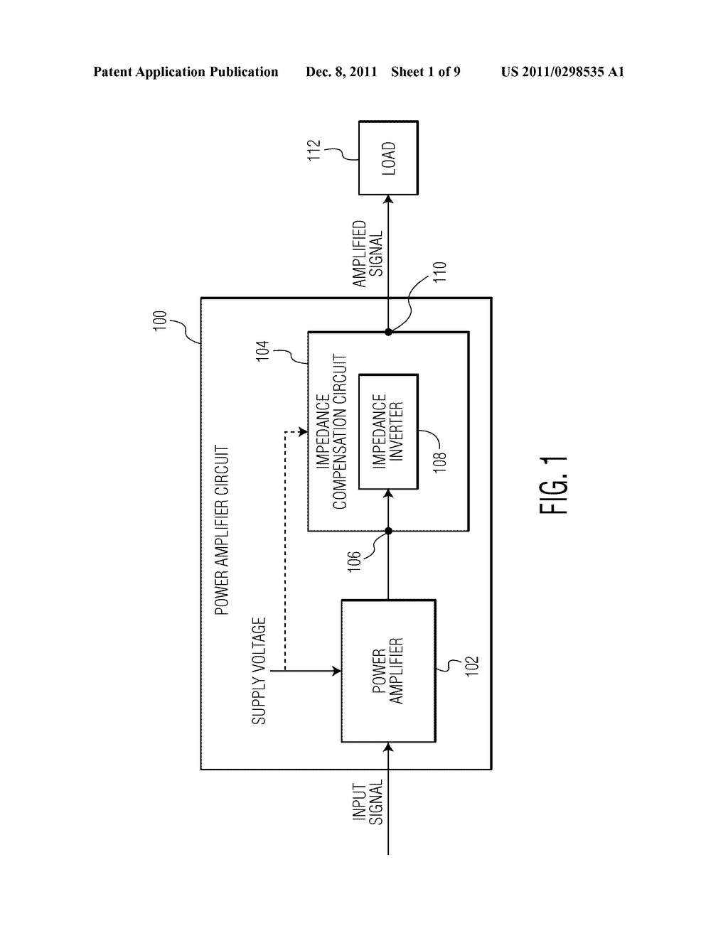 SYSTEM AND METHOD FOR COMPENSATING FOR CHANGES IN AN OUTPUT IMPEDANCE OF A     POWER AMPLIFIER - diagram, schematic, and image 02