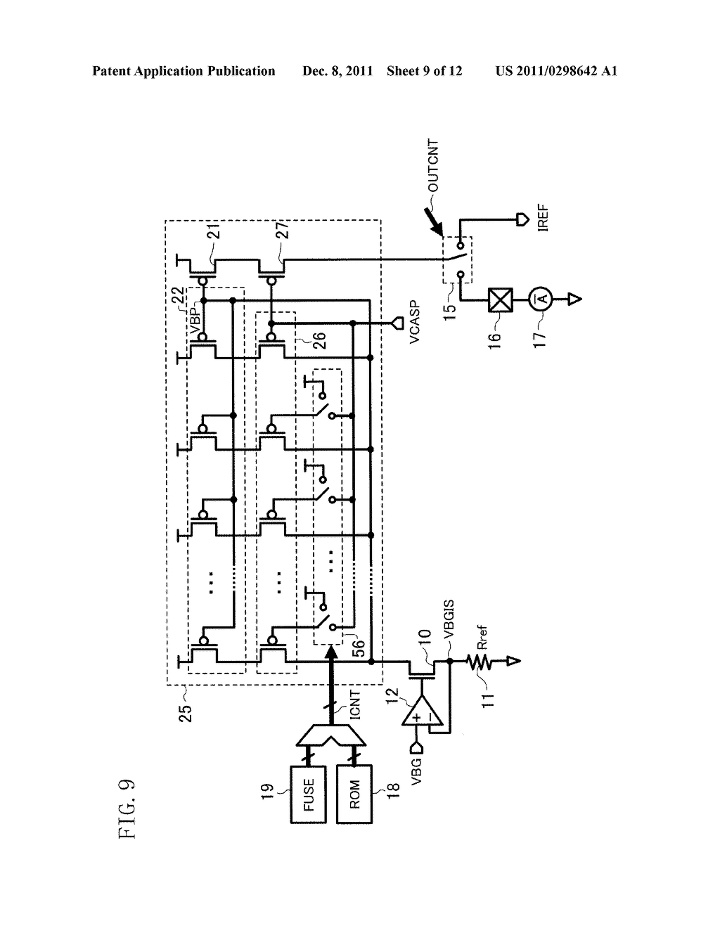 CURRENT TRIMMING CIRCUIT AND A/D CONVERTER INCLUDING CURRENT TRIMMING     CIRCUIT - diagram, schematic, and image 10