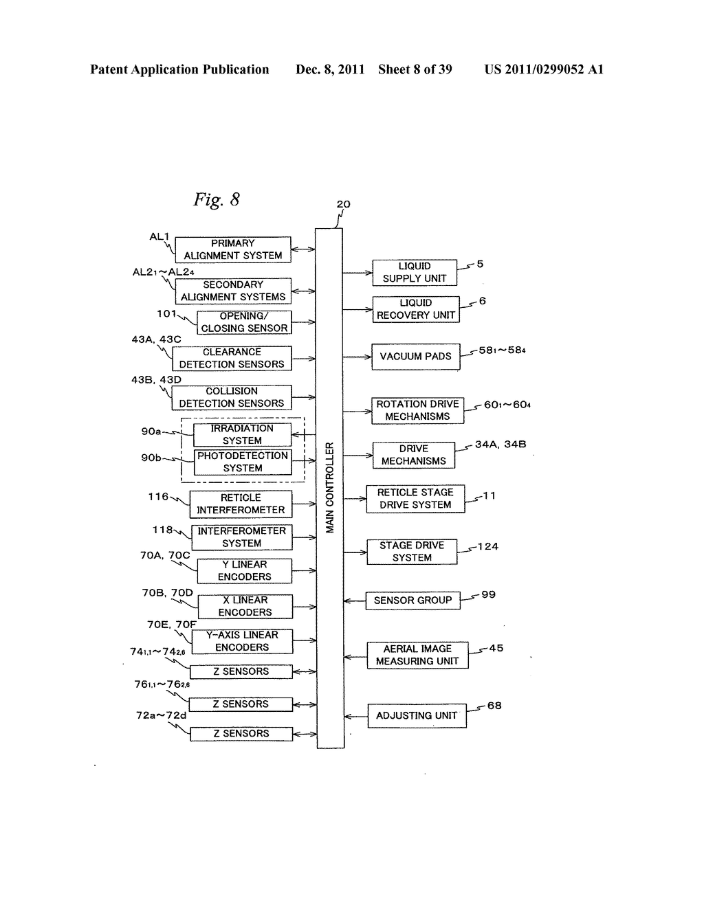 Measuring apparatus and method, processing apparatus and method, pattern     forming apparatus and method, exposure apparatus and method, and device     manufacturing method - diagram, schematic, and image 09