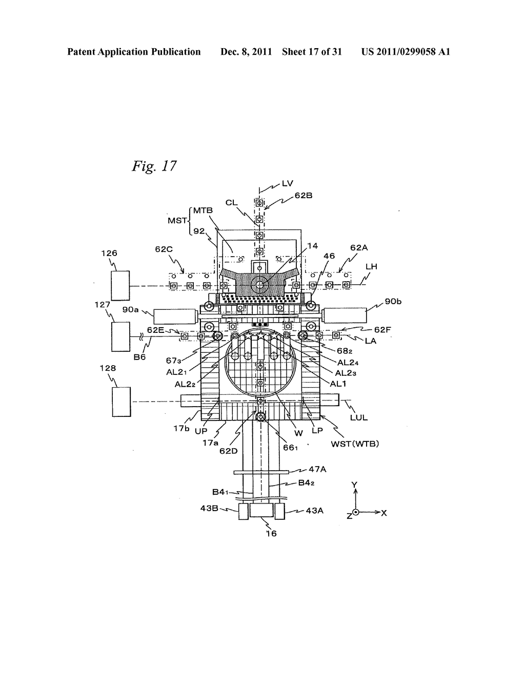 Movable body drive method and movable body drive system, pattern formation     method and apparatus, exposure method and apparatus, and device     manufacturing method - diagram, schematic, and image 18