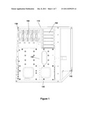 Computer Case with Upwardly Oriented Add-On Cards and Vertical Airflow diagram and image