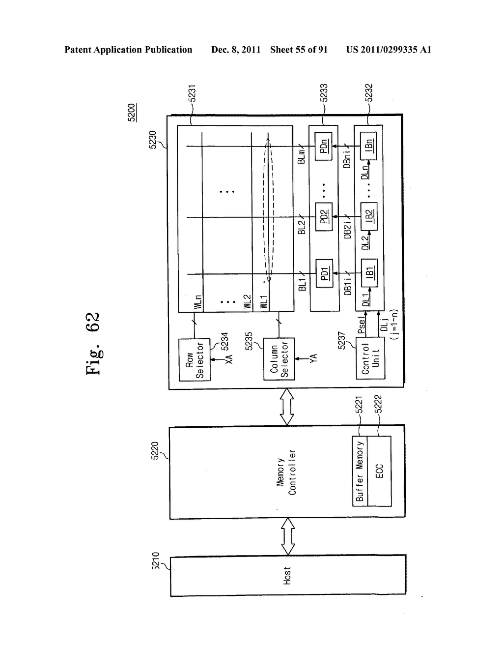 Memory system and method of accessing a semiconductor memory device - diagram, schematic, and image 56