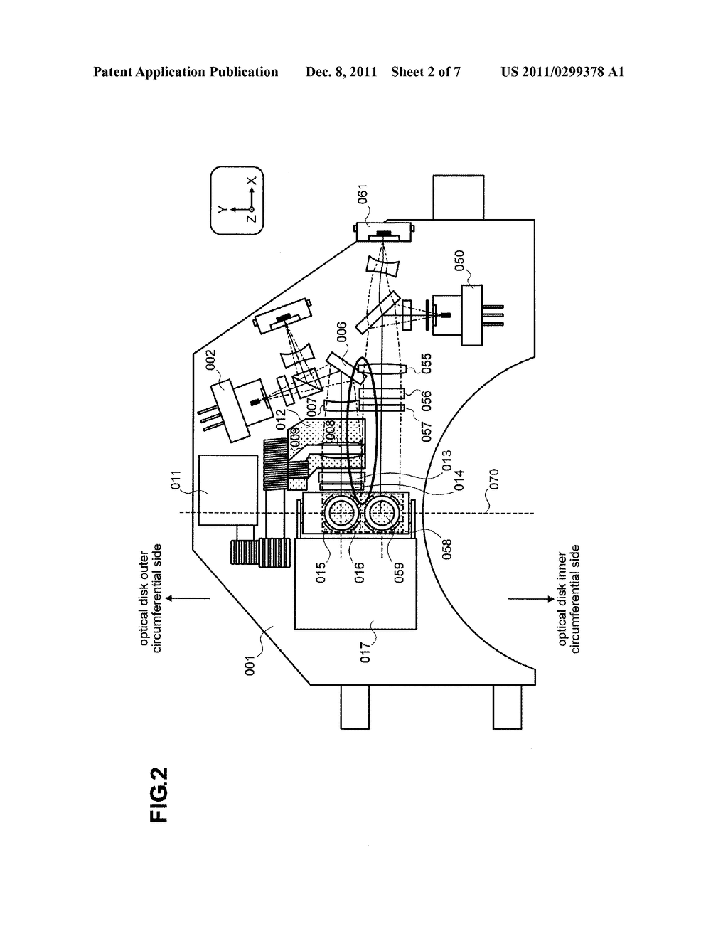 Optical Pickup Having Radially Arranged Lenses in a Low Profile     Construction - diagram, schematic, and image 03