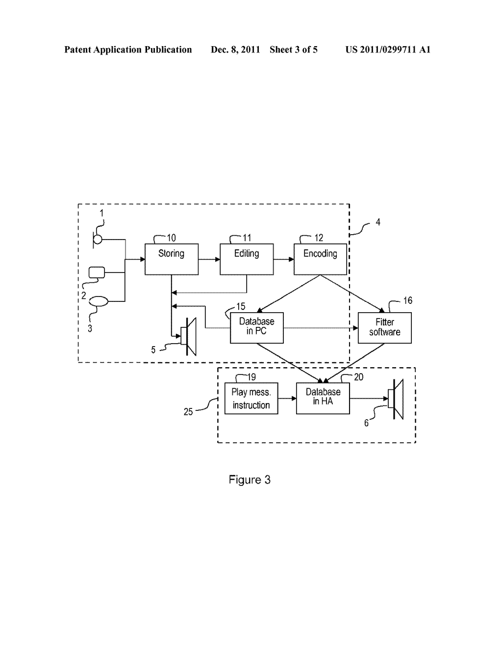 SOUND MESSAGE RECORDING SYSTEM FOR A HEARING AID - diagram, schematic, and image 04