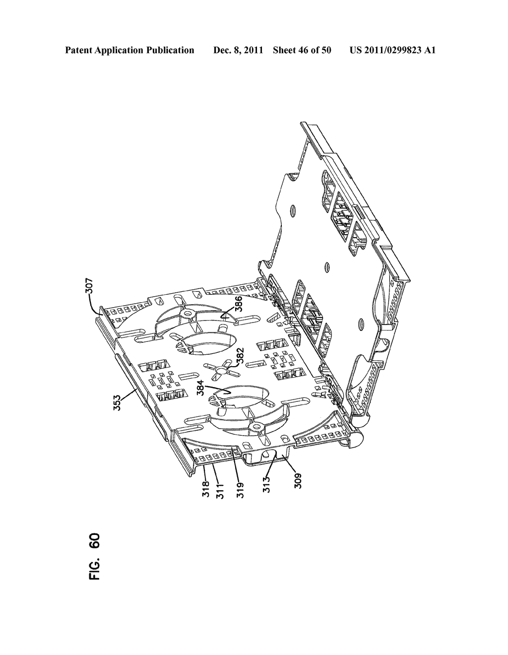 FIBER OPTIC SPLICE TRAY - diagram, schematic, and image 47