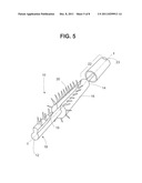 Partially Extendable Hair Brush diagram and image