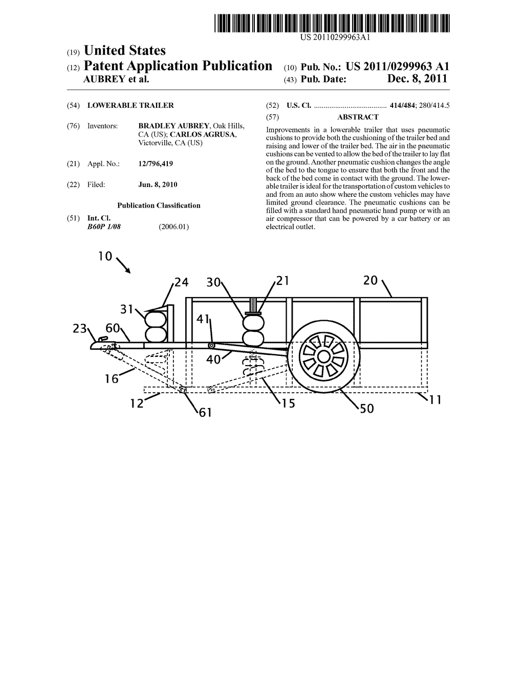 LOWERABLE TRAILER - diagram, schematic, and image 01