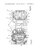 Connection assembly for joining a turbine housing and a bearing housing     and exhaust gas turbocharger diagram and image