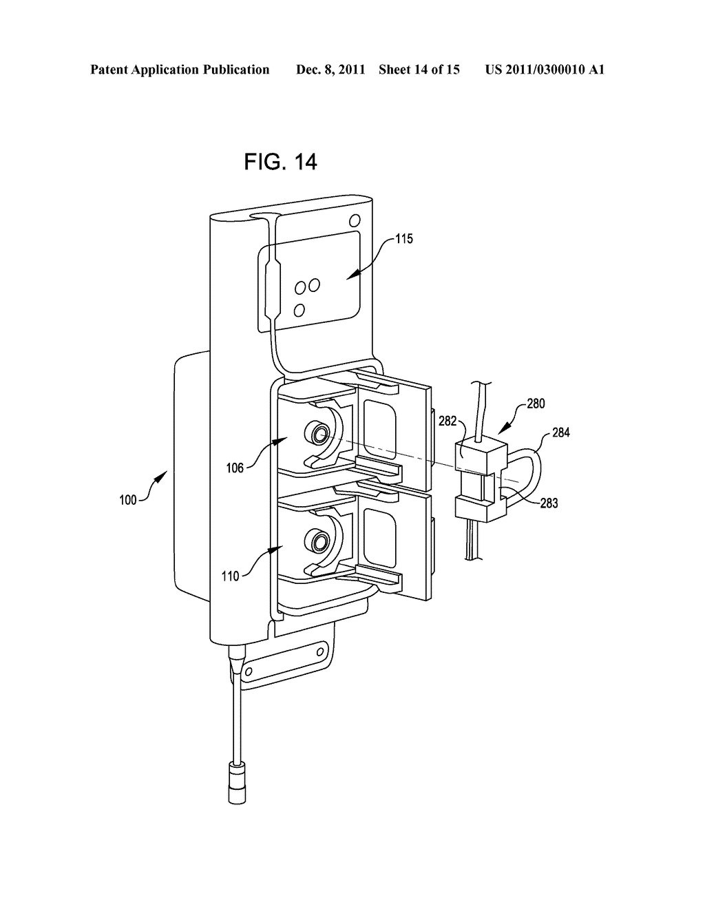 PERISTALTIC PUMP ASSEMBLIES, TUBING CASSETTES, AND SYSTEMS INCORPORATING     SUCH PUMP ASSEMBLIES - diagram, schematic, and image 15