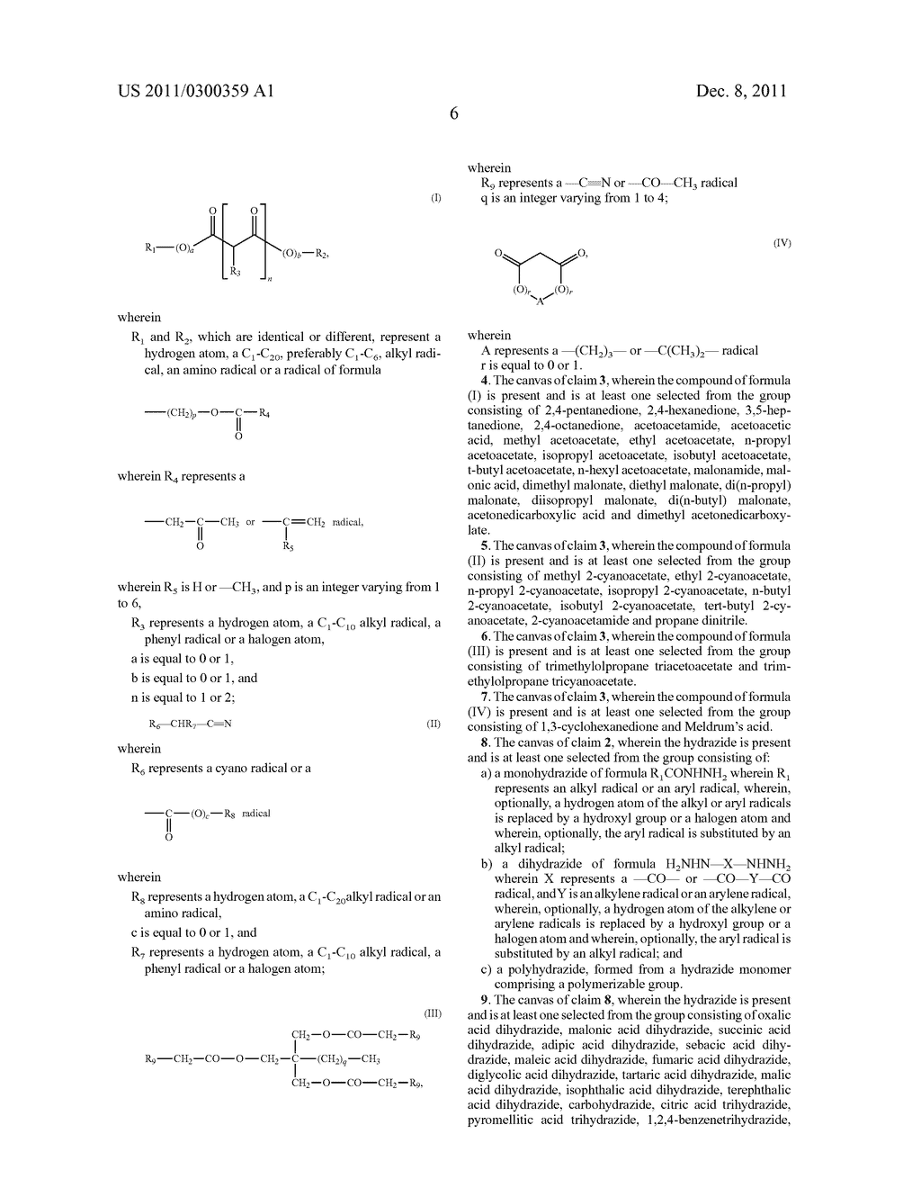 PAINTER'S CANVAS INCLUDING AN AGENT CAPABLE OF TRAPPING FORMALDEHYDE AND     MANUFACTURING PROCESS - diagram, schematic, and image 09