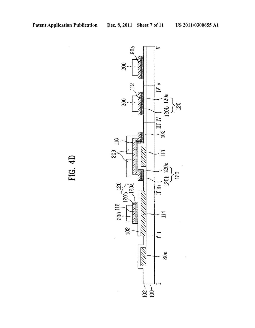 LIQUID CRYSTAL DISPLAY DEVICE HAVING A COMPOSITE DATA LINE WITH A LINE     OPENING EXPOSING THE TOP SURFACE AND SIDEWALLS - diagram, schematic, and image 08