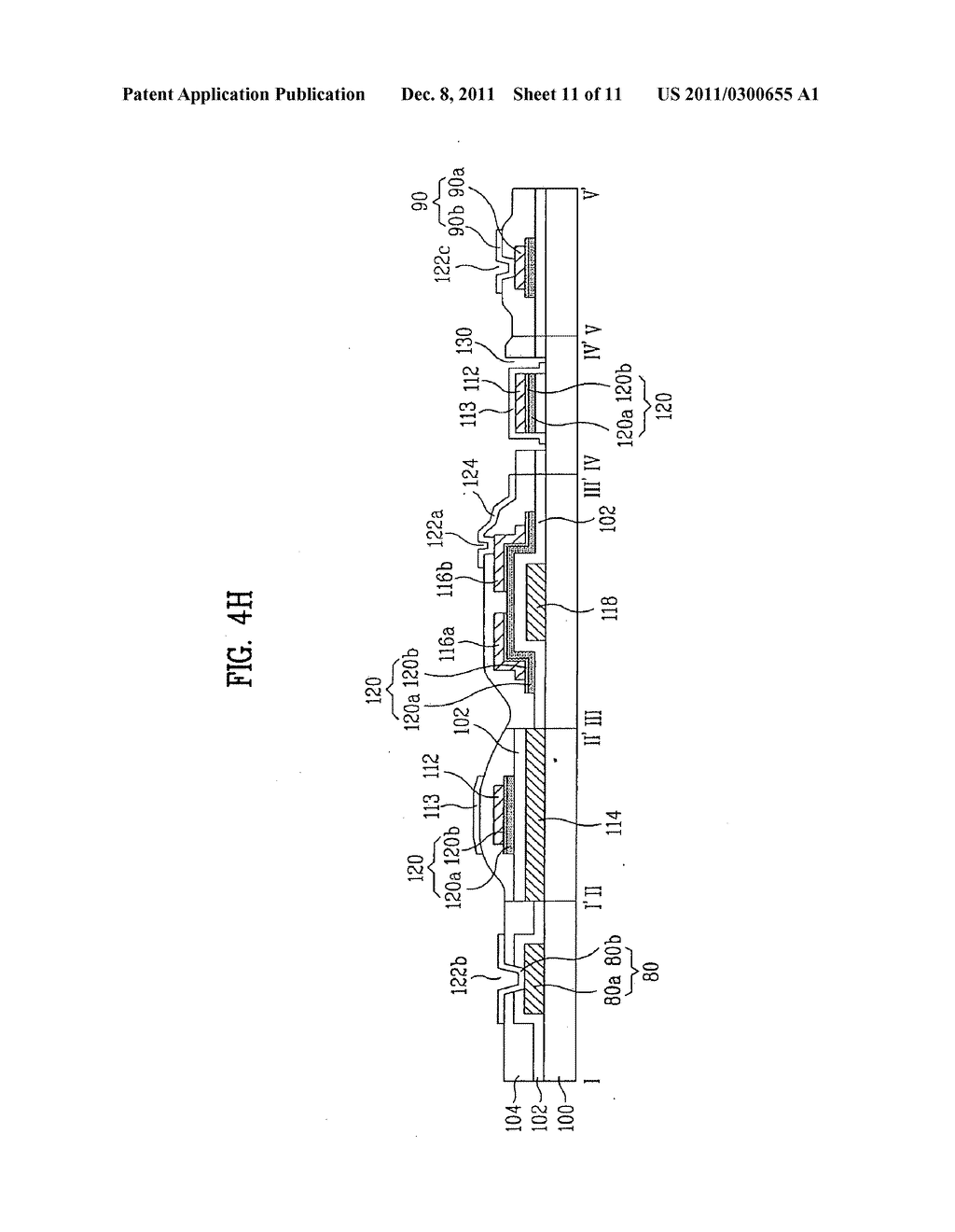 LIQUID CRYSTAL DISPLAY DEVICE HAVING A COMPOSITE DATA LINE WITH A LINE     OPENING EXPOSING THE TOP SURFACE AND SIDEWALLS - diagram, schematic, and image 12