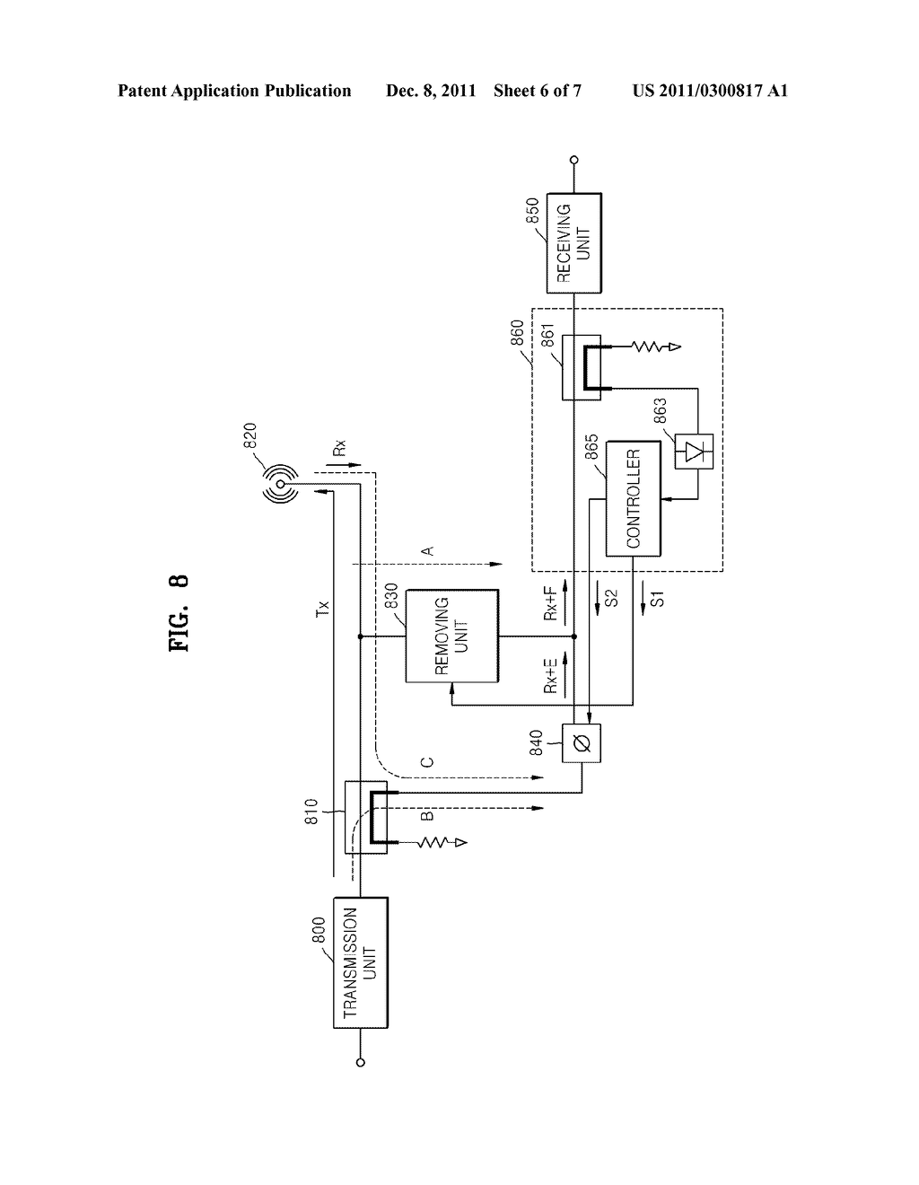 APPARATUS AND METHOD FOR REMOVING TRANSMISSION LEAKAGE SIGNAL - diagram, schematic, and image 07