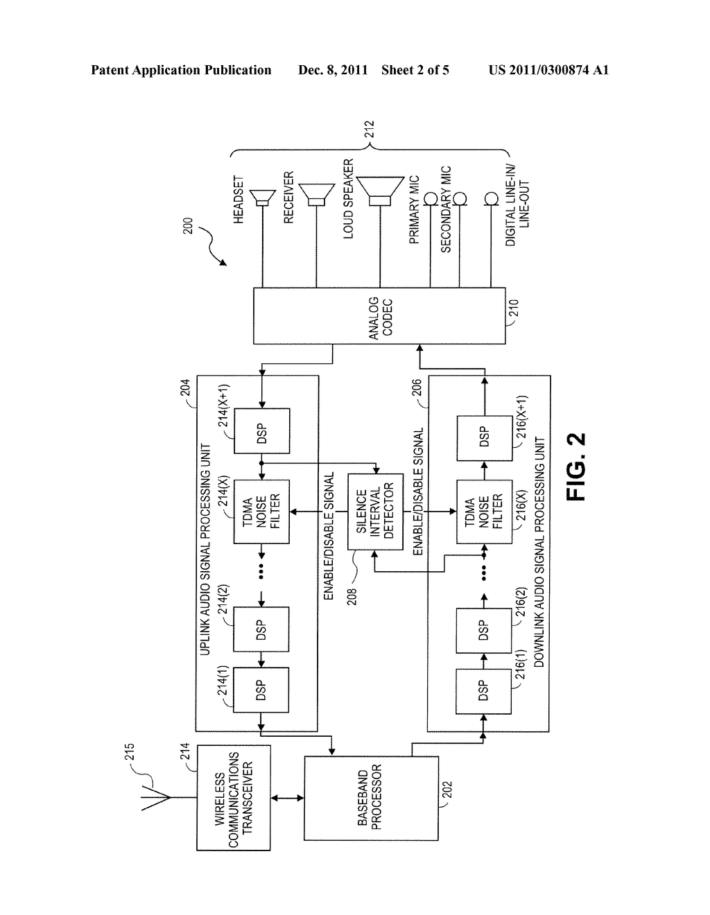 SYSTEM AND METHOD FOR REMOVING TDMA AUDIO NOISE - diagram, schematic, and image 03