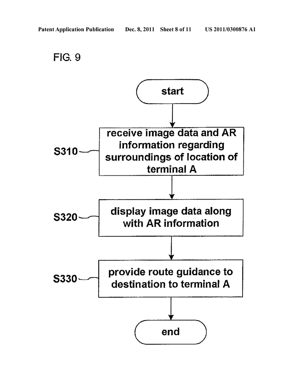 METHOD FOR GUIDING ROUTE USING AUGMENTED REALITY AND MOBILE TERMINAL USING     THE SAME - diagram, schematic, and image 09
