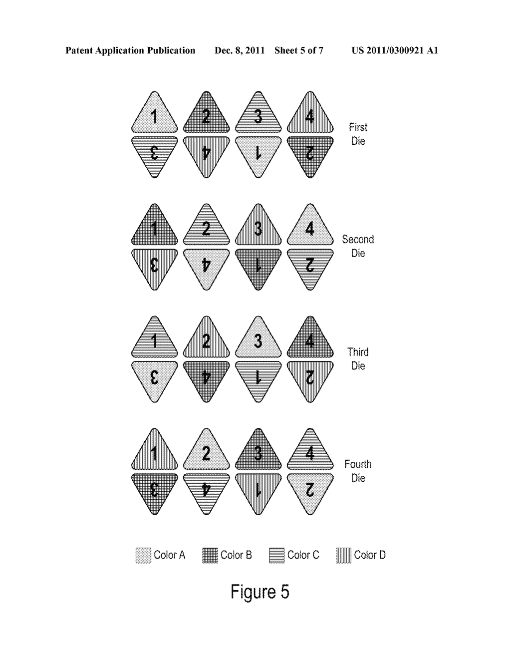 Game Dice with Two Attribute Indicia - diagram, schematic, and image 06