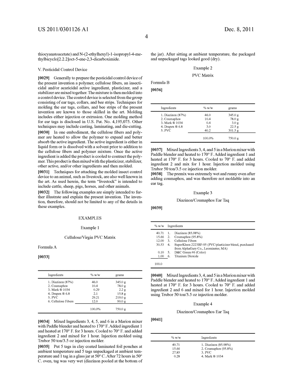 PESTICIDAL CONTROL DEVICE WITH HIGH LOAD OF ACTIVE INGREDIENT - diagram, schematic, and image 12