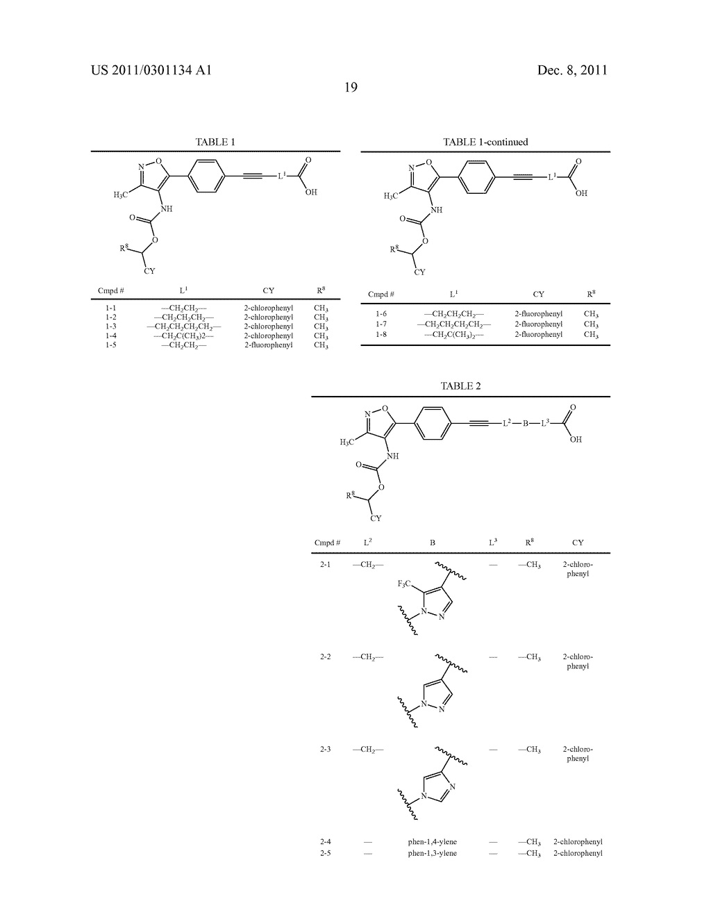 ALKYNE ANTAGONISTS OF LYSOPHOSPHATIDIC ACID RECEPTORS - diagram, schematic, and image 20