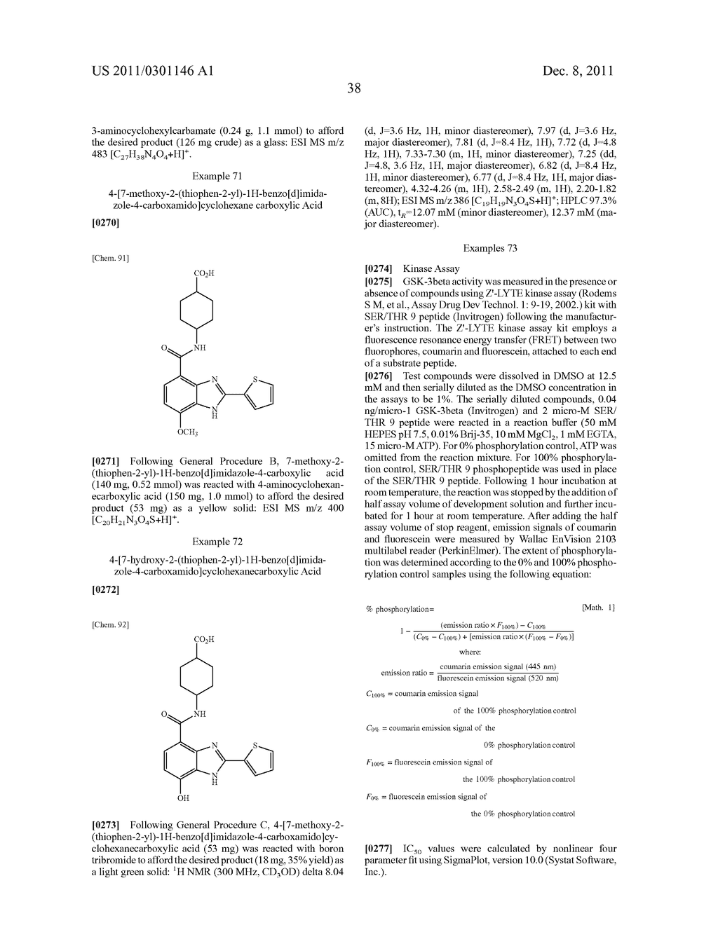 GLYCOGEN SYNTHASE KINASE-3 BETA INHIBITORS CONTAINING     7-HYDROXY-BENZOIMIDAZOLE-4-YL-METHANONE DERIVATIVES - diagram, schematic, and image 39