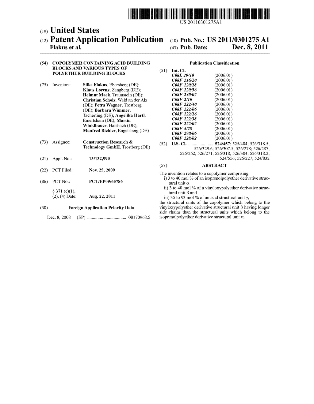 Copolymer Containing Acid Building Blocks and Various Types of Polyether     Building Blocks - diagram, schematic, and image 01