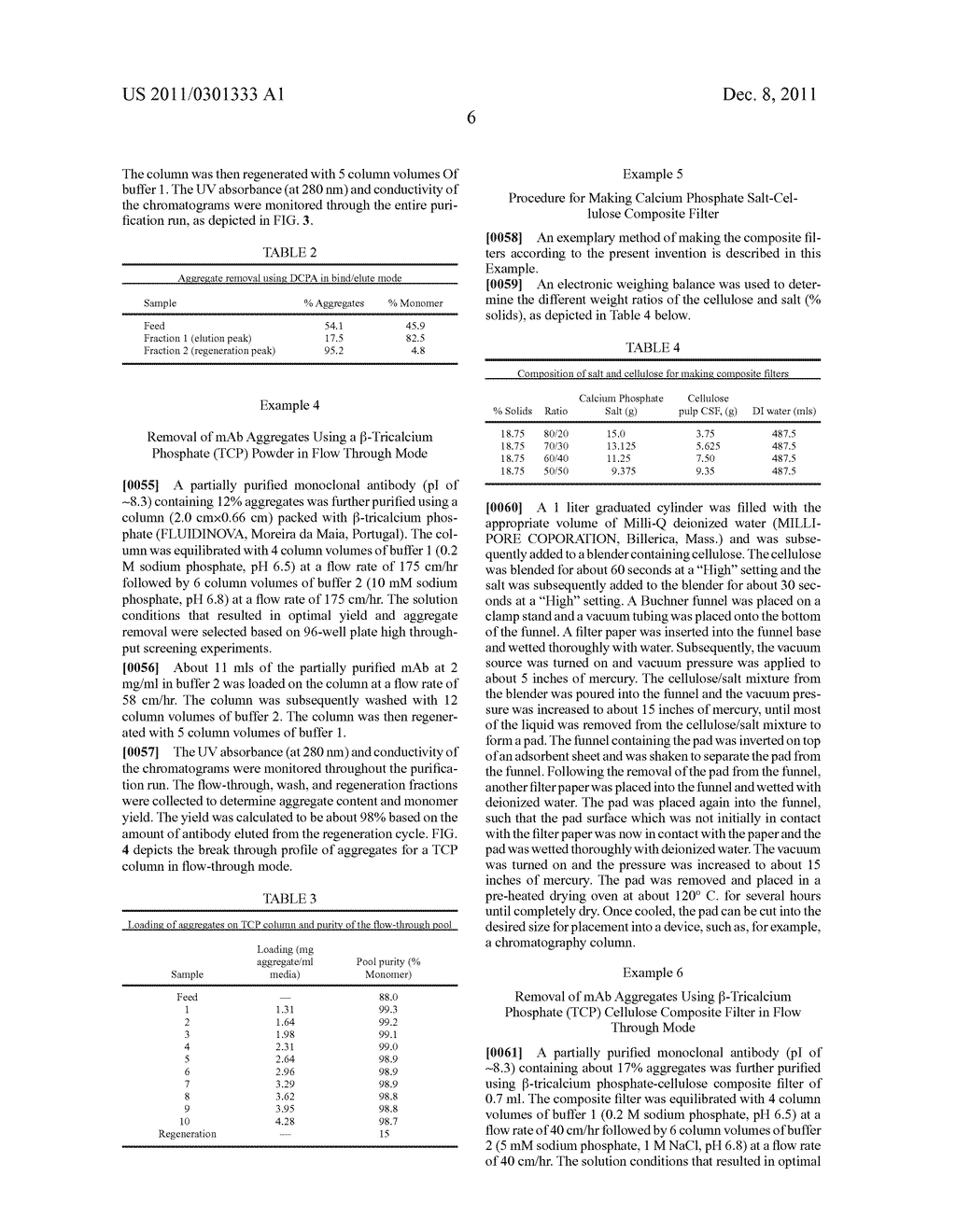 REMOVAL OF PROTEIN AGGREGATES FROM BIOPHARMACEUTICAL PREPARATIONS USING     CALCIUM PHOSPHATE SALTS - diagram, schematic, and image 13