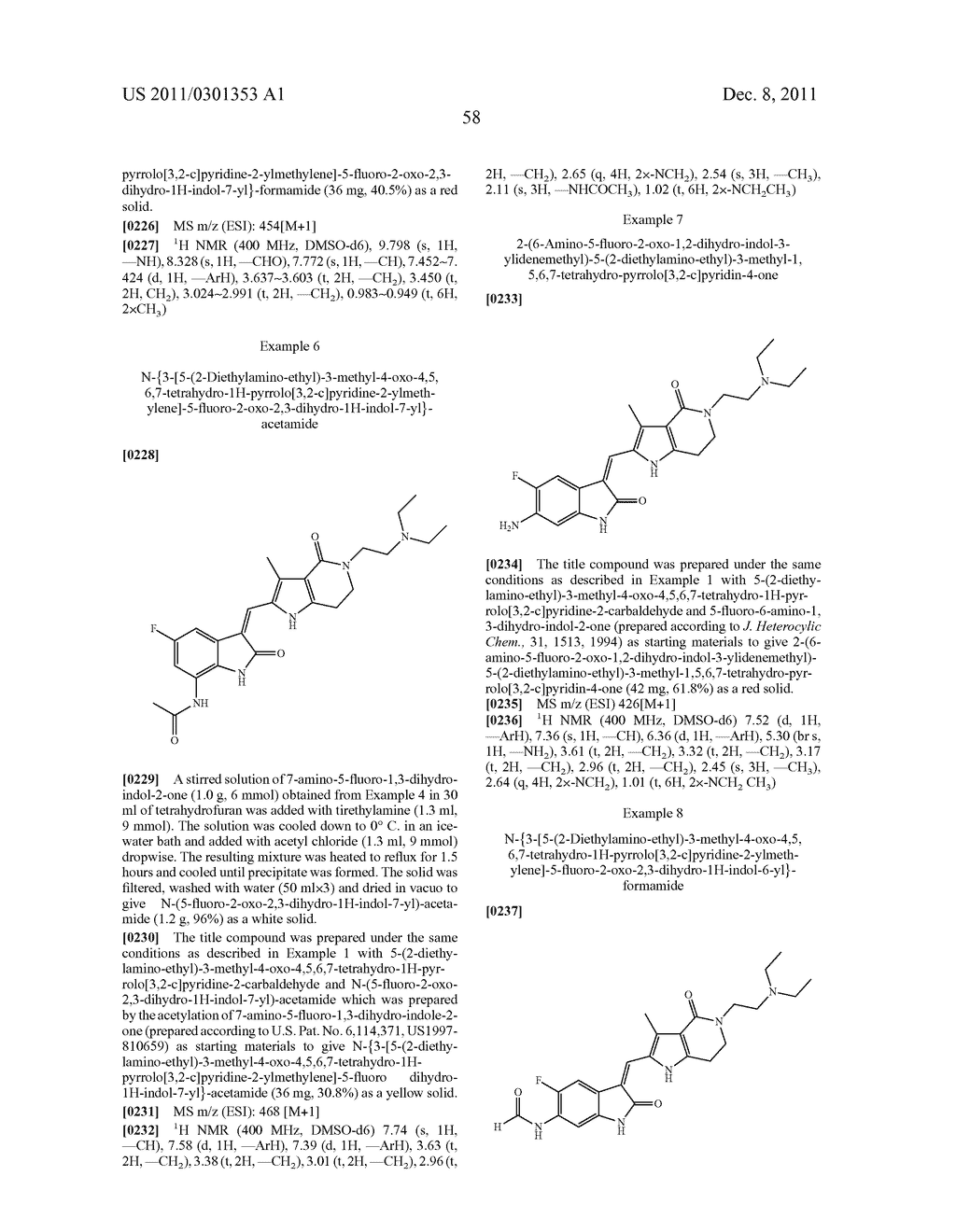 PYRROLO [3,2-C] PYRIDINE-4-ONE 2-INDOLINONE PROTEIN KINASE INHIBITORS - diagram, schematic, and image 59