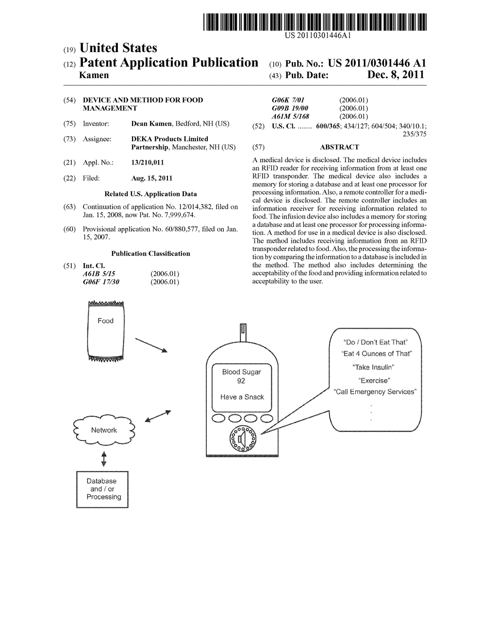 Device and Method for Food Management - diagram, schematic, and image 01