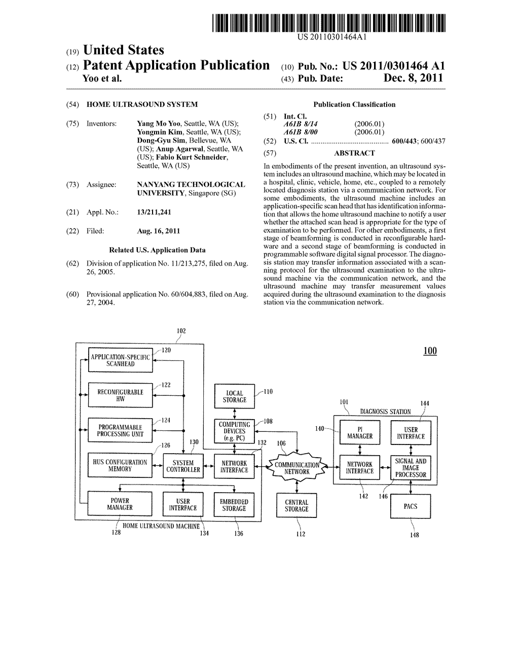 HOME ULTRASOUND SYSTEM - diagram, schematic, and image 01