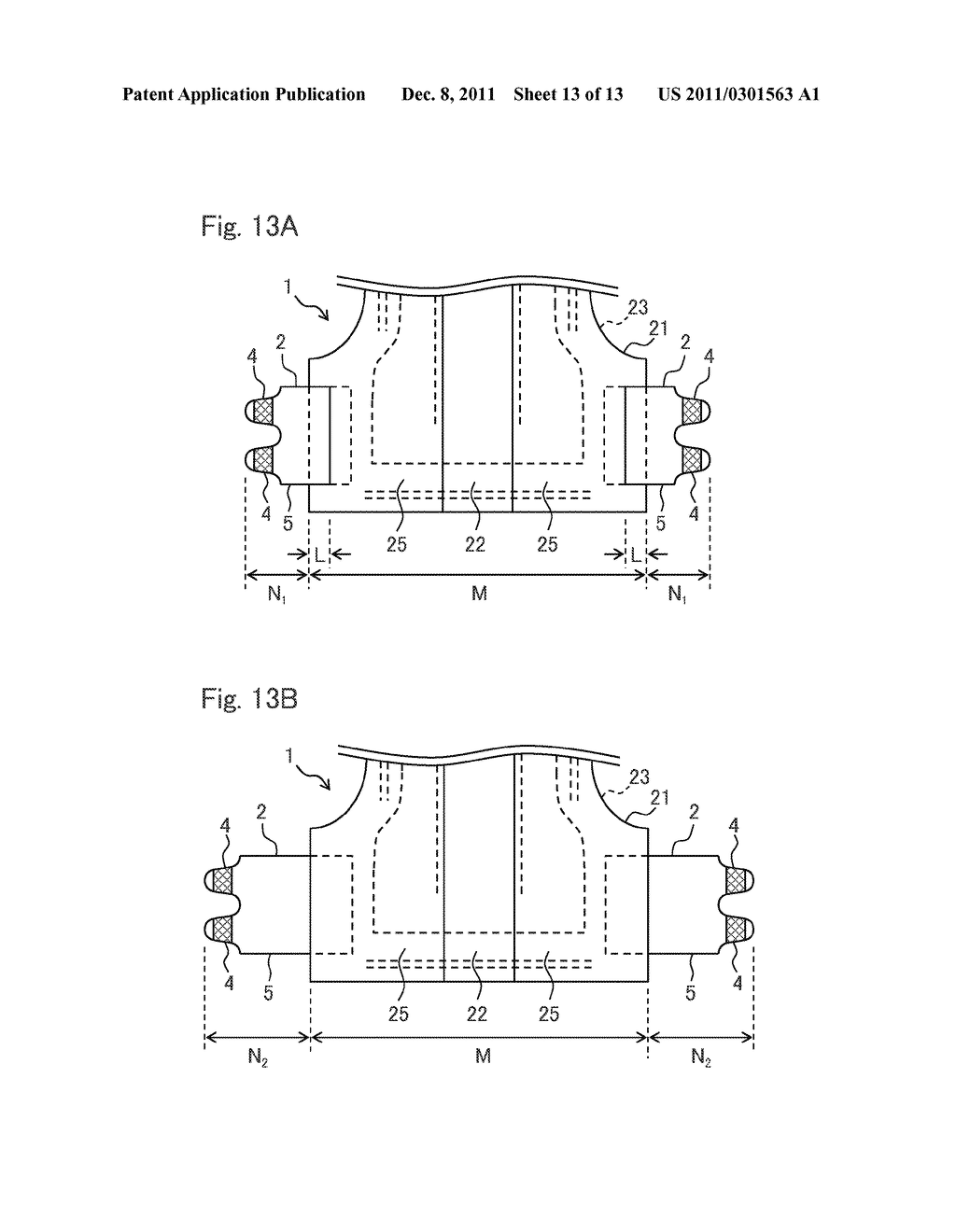 DISPOSABLE DIAPER HAVING A FASTENING TAPE WITH STEPWISE ADJUSTABLE LENGTH - diagram, schematic, and image 14