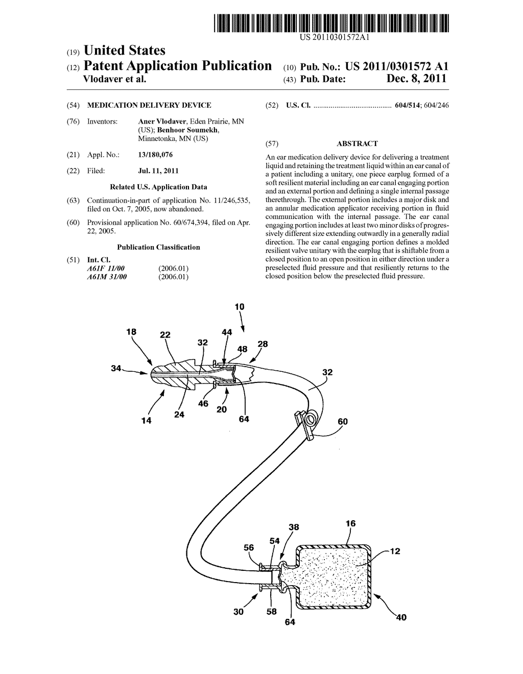 MEDICATION DELIVERY DEVICE - diagram, schematic, and image 01