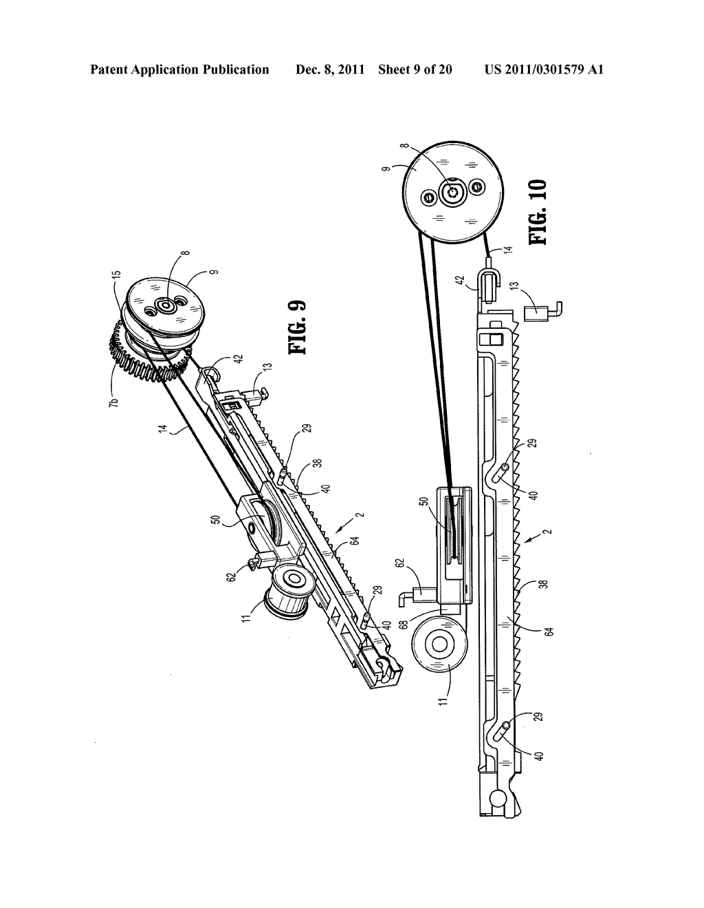 Retraction Mechanism with Clutch-less Drive for Use with a Surgical     Apparatus - diagram, schematic, and image 10